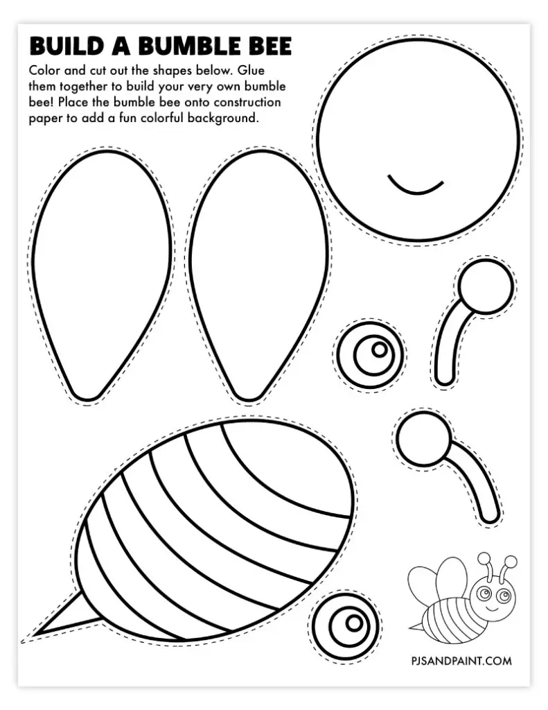Printable Template Spring Crafts
