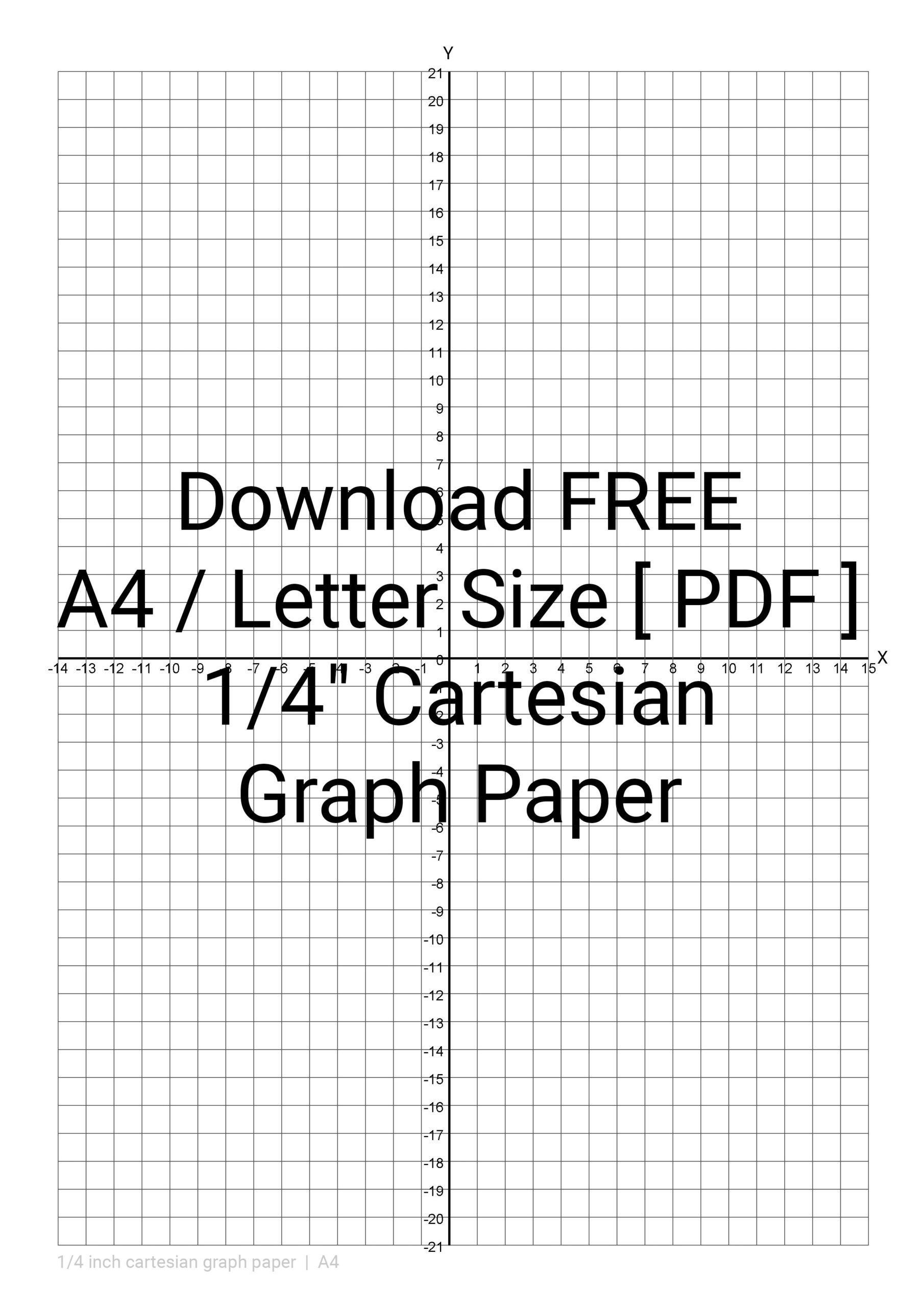 Free Printable Graph Paper 1/4 Inch