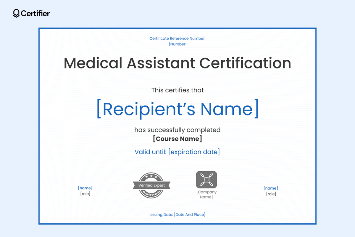 15 Free amp Printable Medical Assistant Certificate Templates