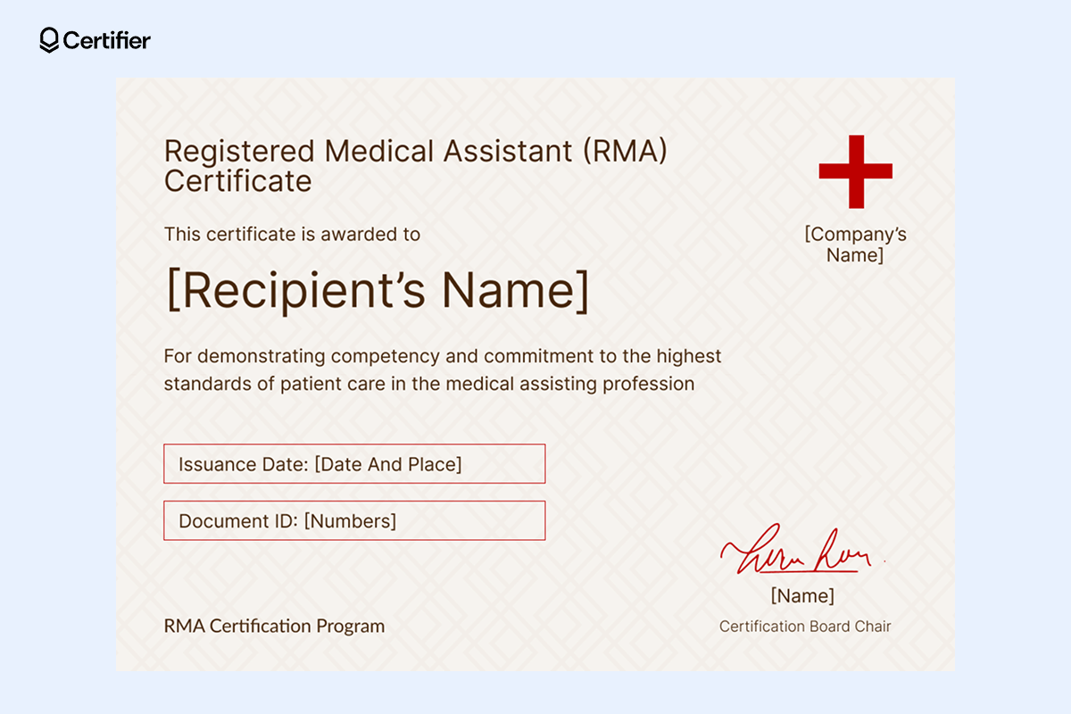 15 Free amp Printable Medical Assistant Certificate Templates