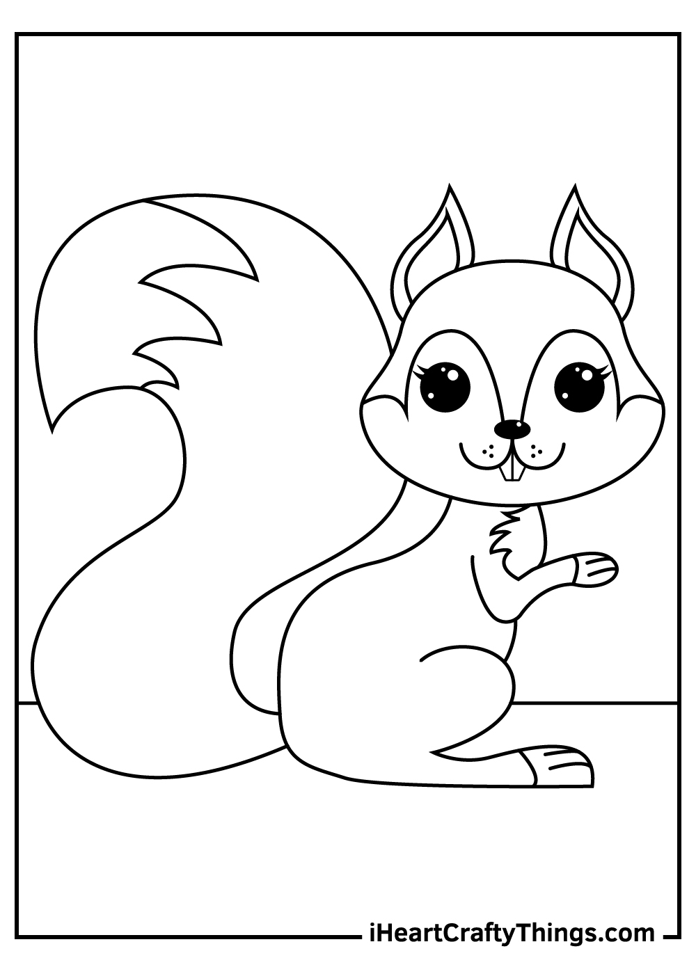 Squirrel Printable Template
