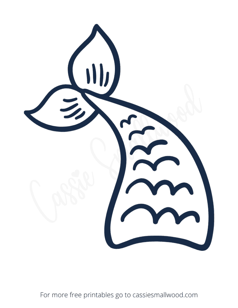 Cut Out Mermaid Template Printable