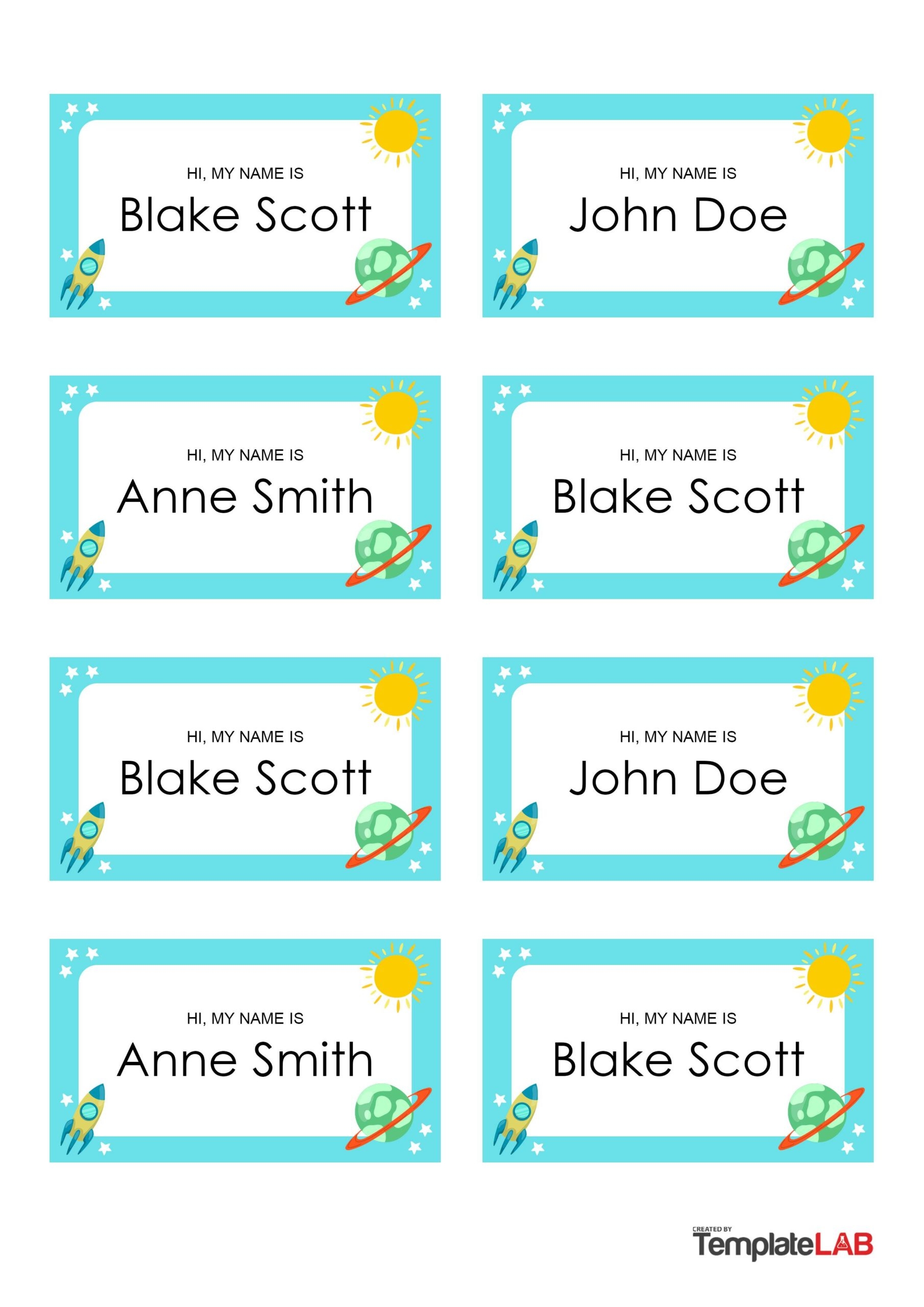 19 Editable Name Tag amp amp Name Badge Templates Free 