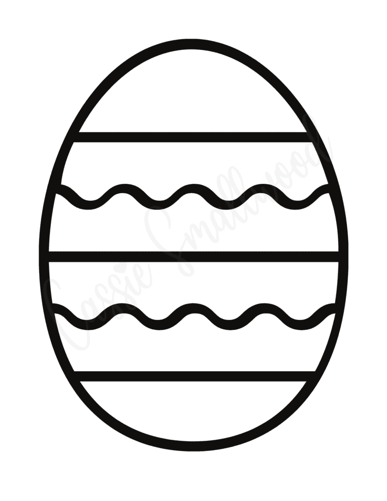 Large Egg Template Printable