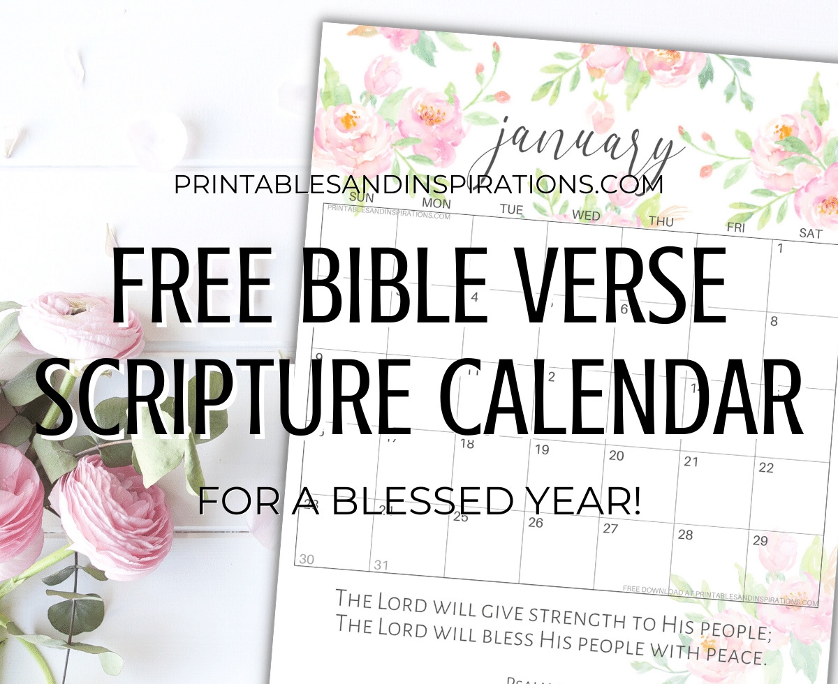 December 2025 Calendar Printable Bible Verse
