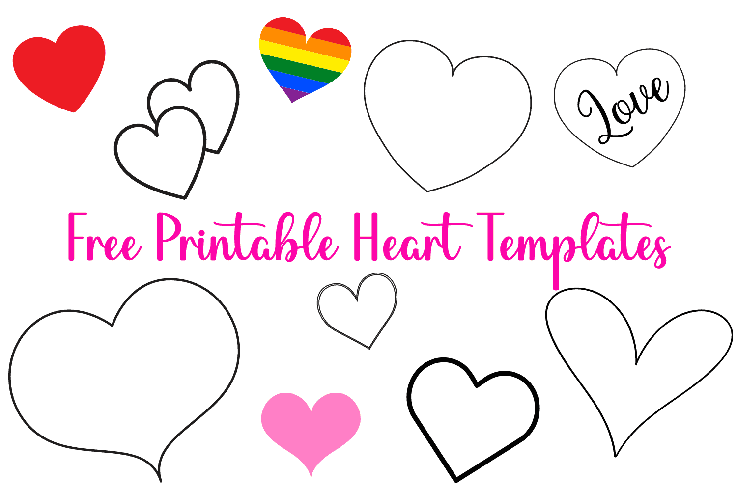 Printable Heart Shape Template