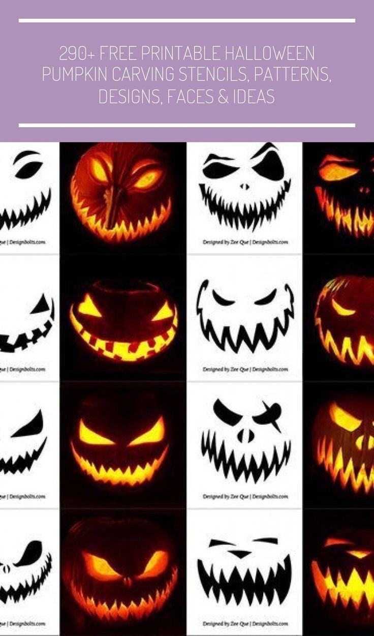 Pumpkin Face Printable Template