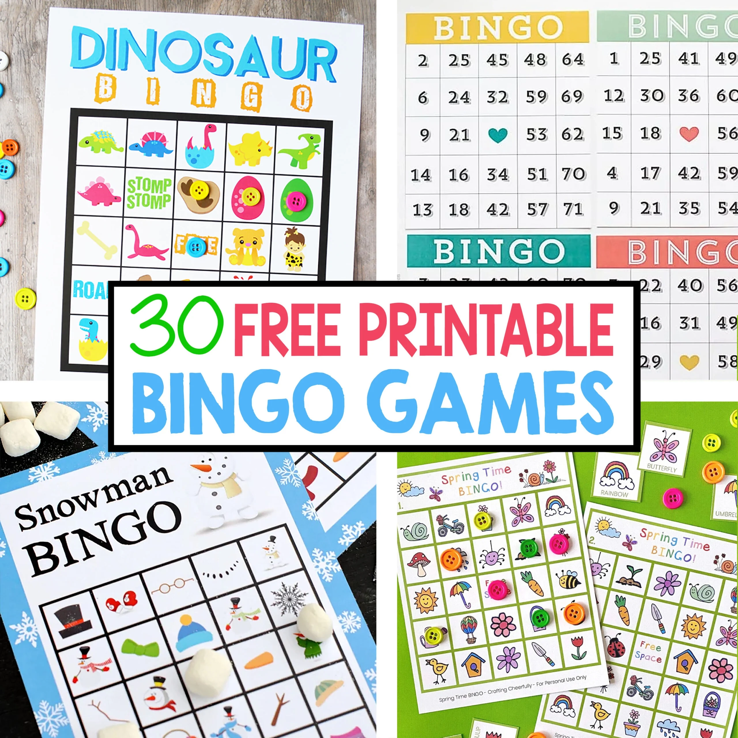 Printable Bingo Template Free