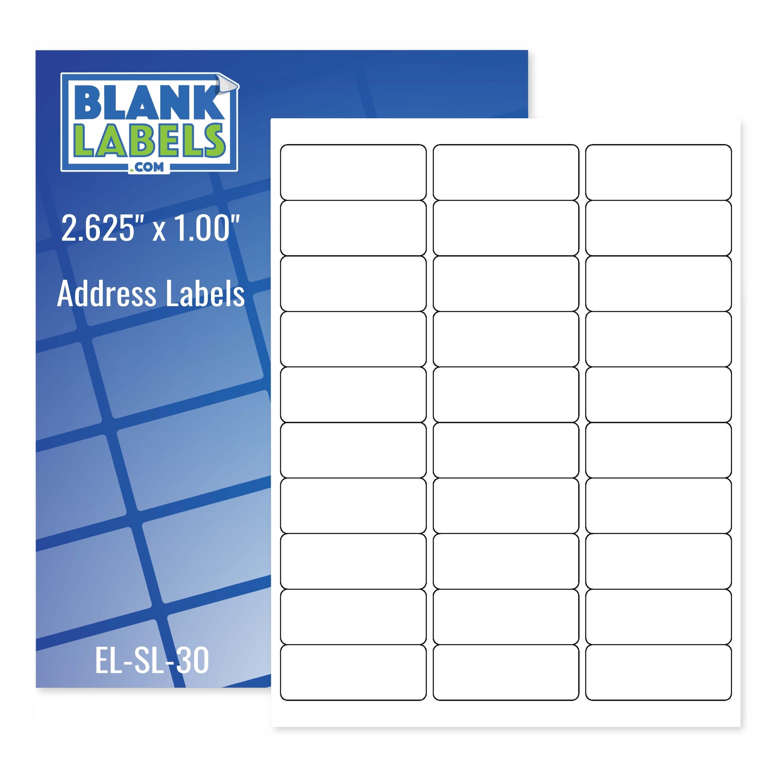 30 Up Shipping Address Labels 1 X 2 5 8 Self Adhesive Barcode 