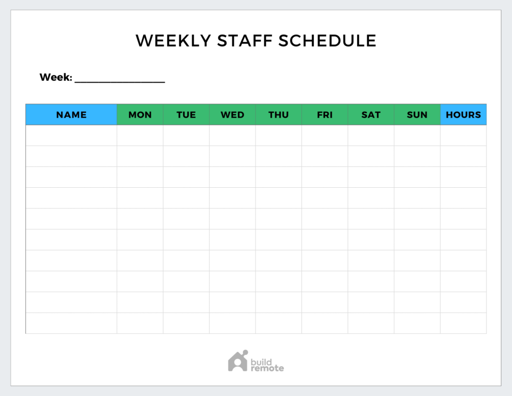 36 Employee Work Schedule Templates Free Designs
