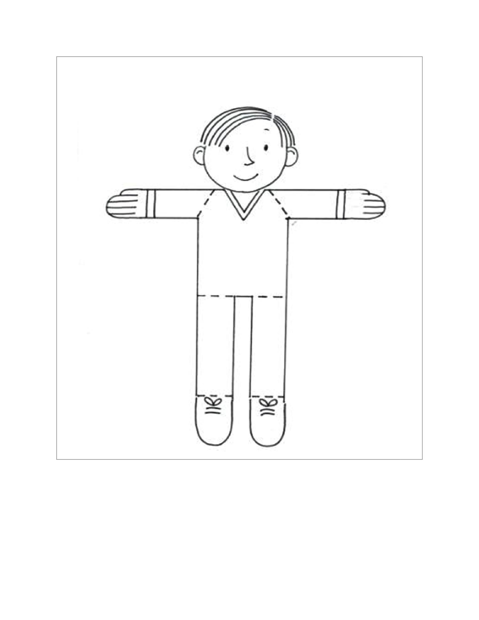 Printable Flat Stanley Template