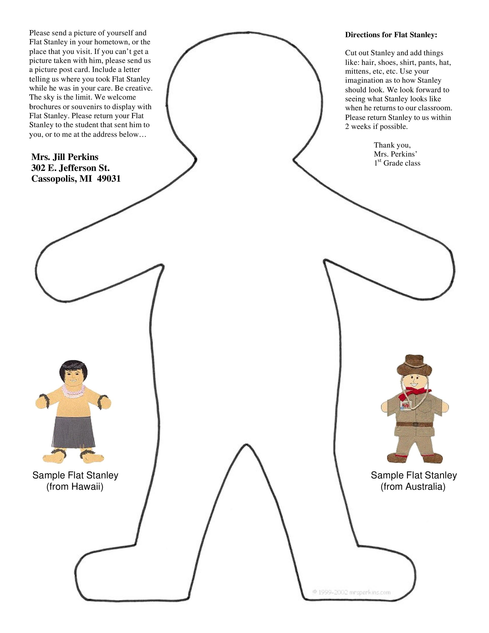 37 Flat Stanley Templates amp Letter Examples TemplateLab