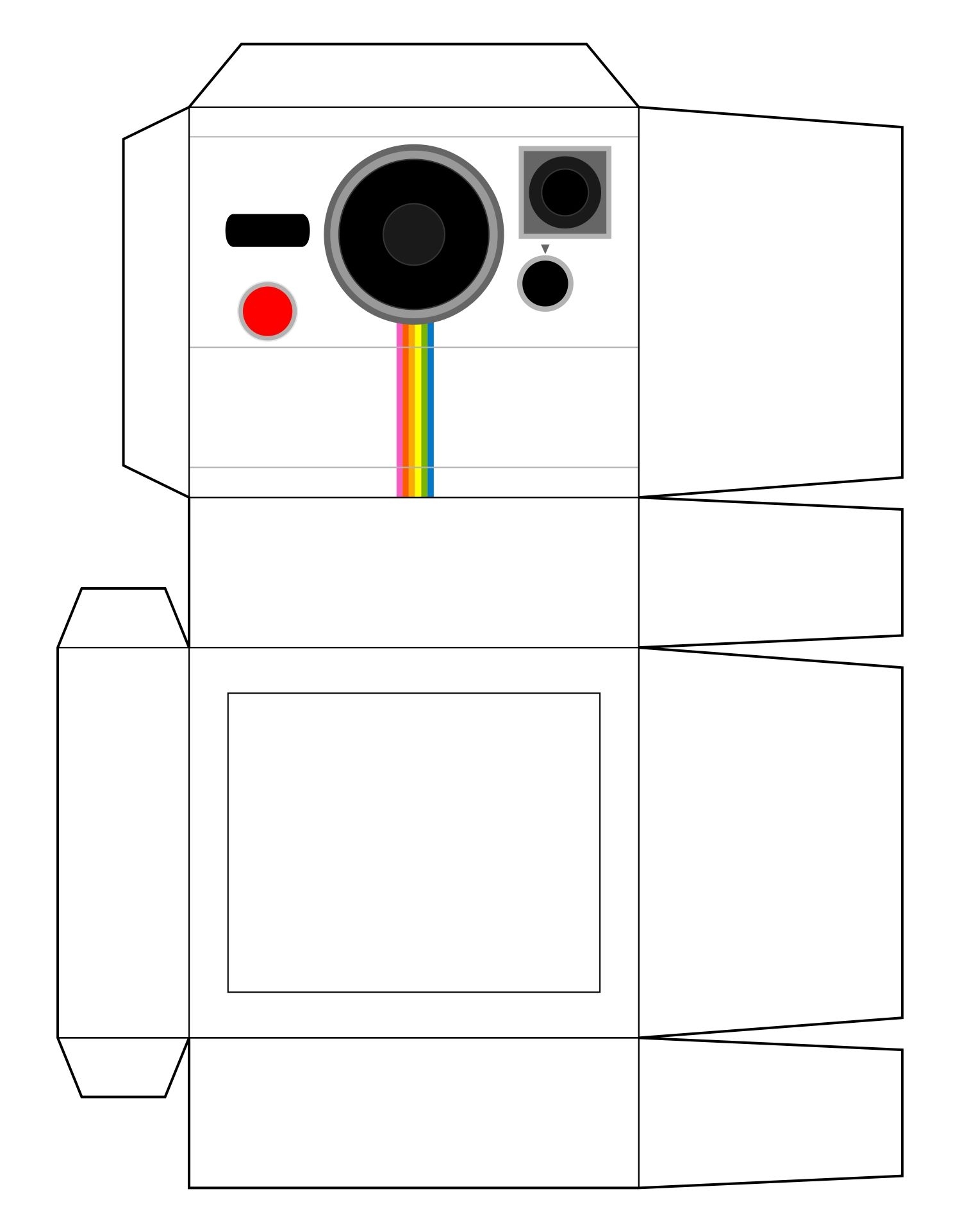 3D Camera Template 10 Free PDF Printables Printablee