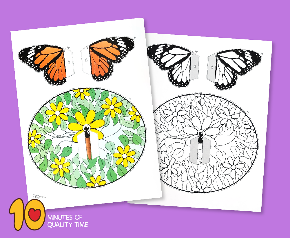 Printable 3d Butterfly Template