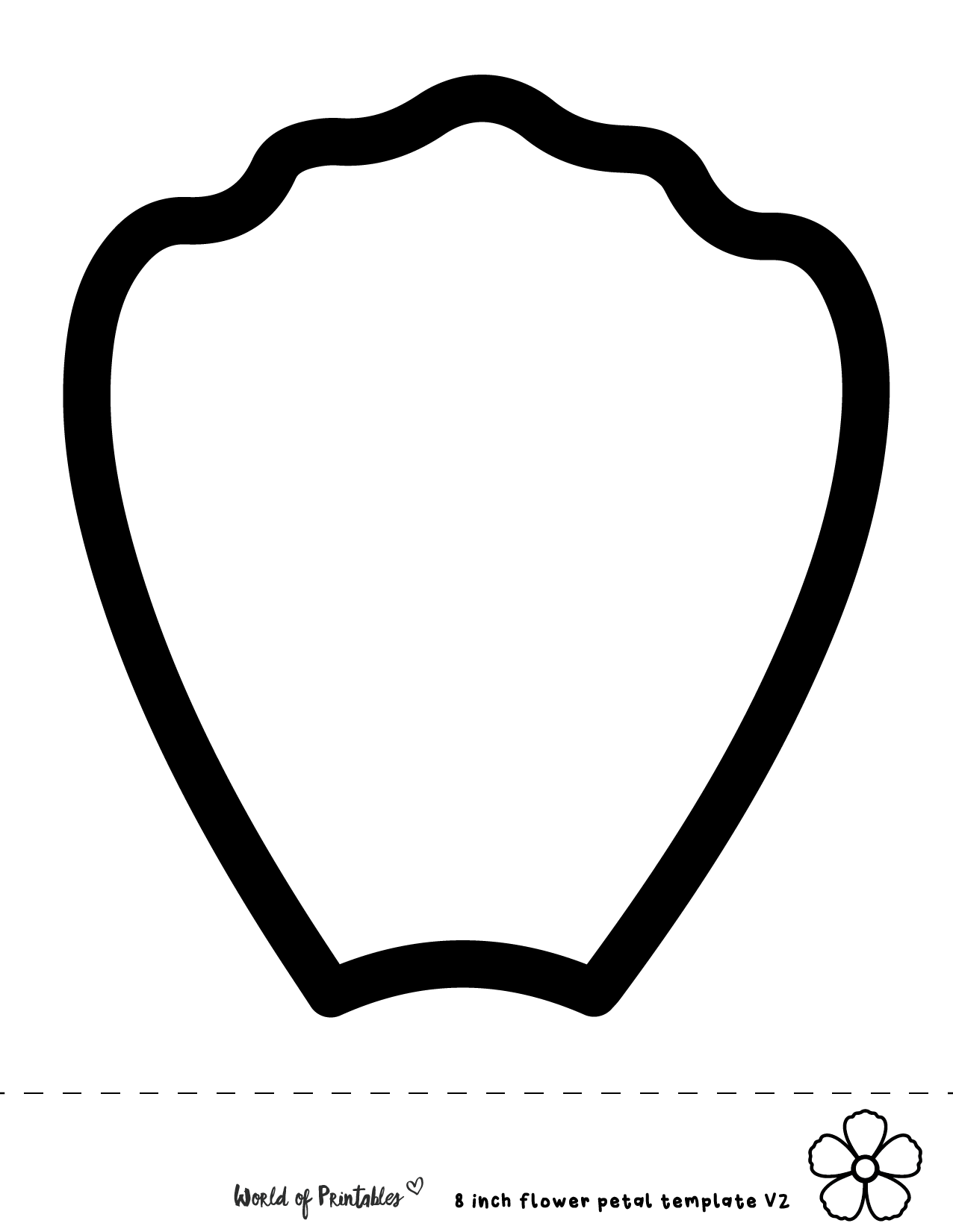 40 Flower Petal Templates World Of Printables Worksheets Library