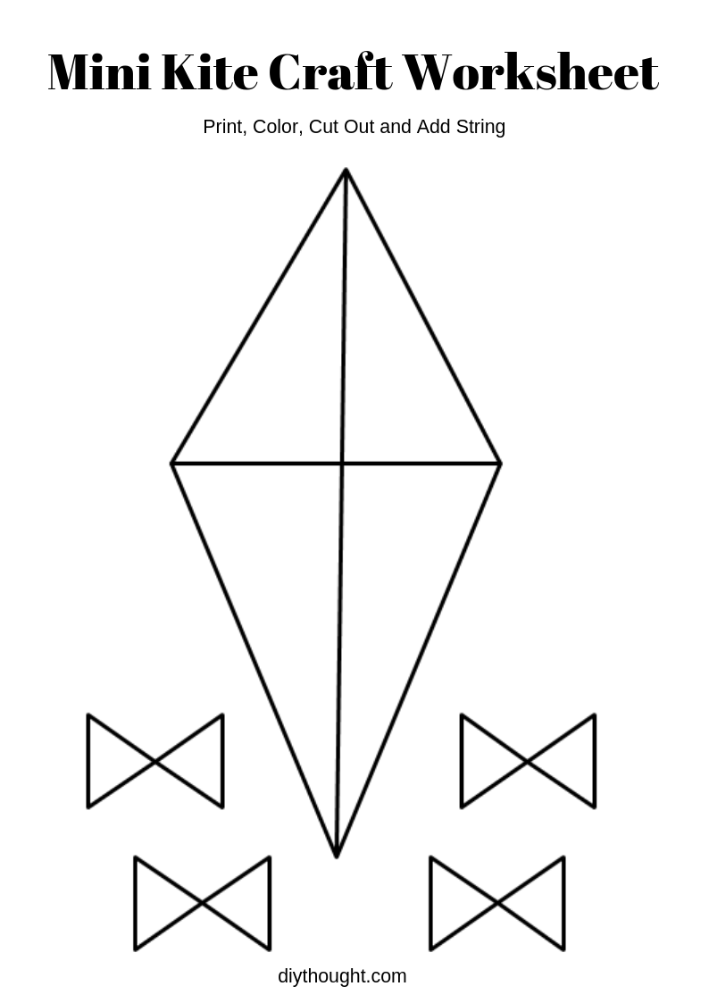 Printable Kite Template