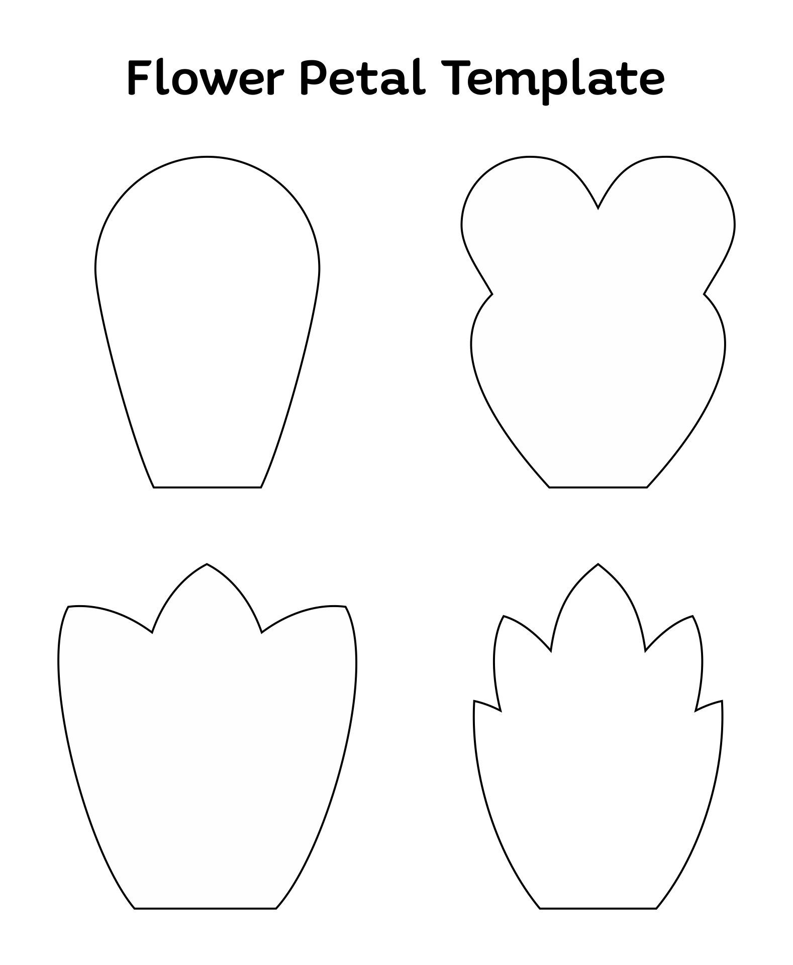 6 Petals Flowers Templates 10 Free PDF Printables Printablee 