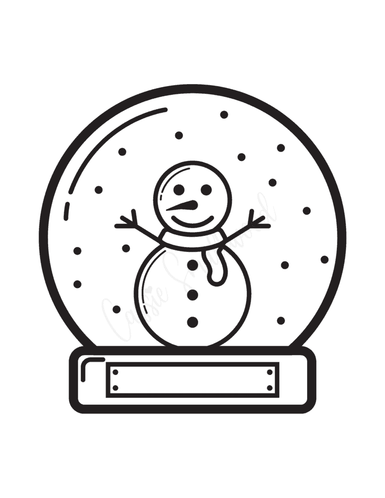 Free Printable Snow Globe Template Pdf
