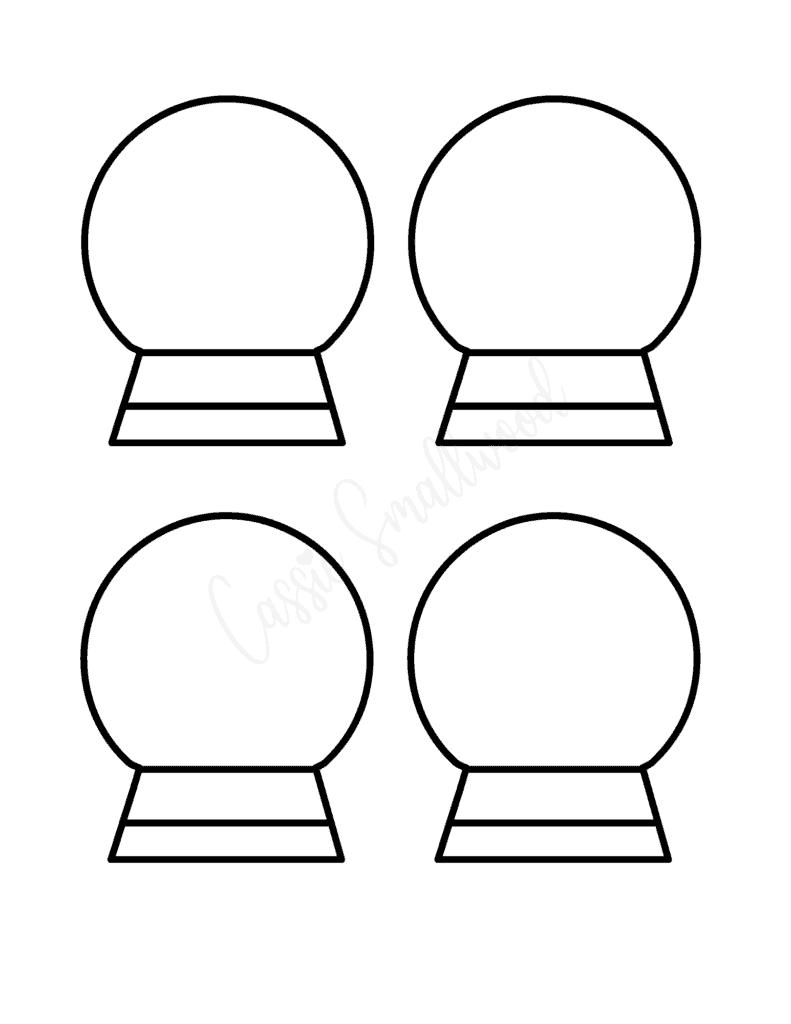 7 Cute Snow Globe Templates Cassie Smallwood