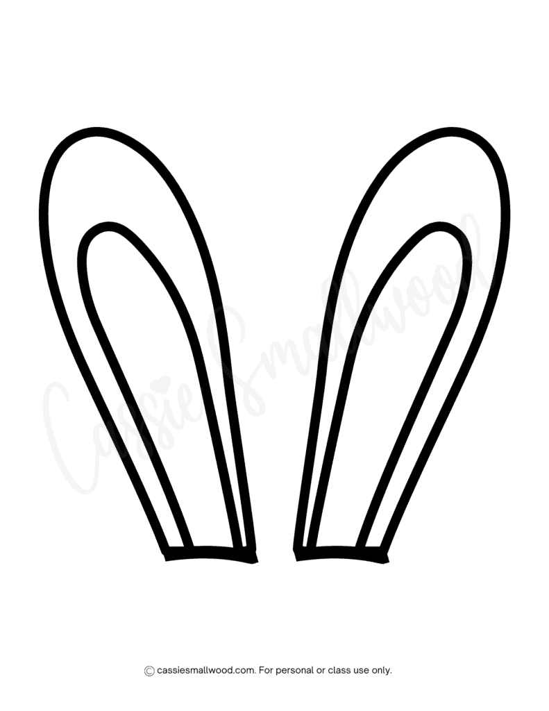 Printable Bunny Ears Template Pdf