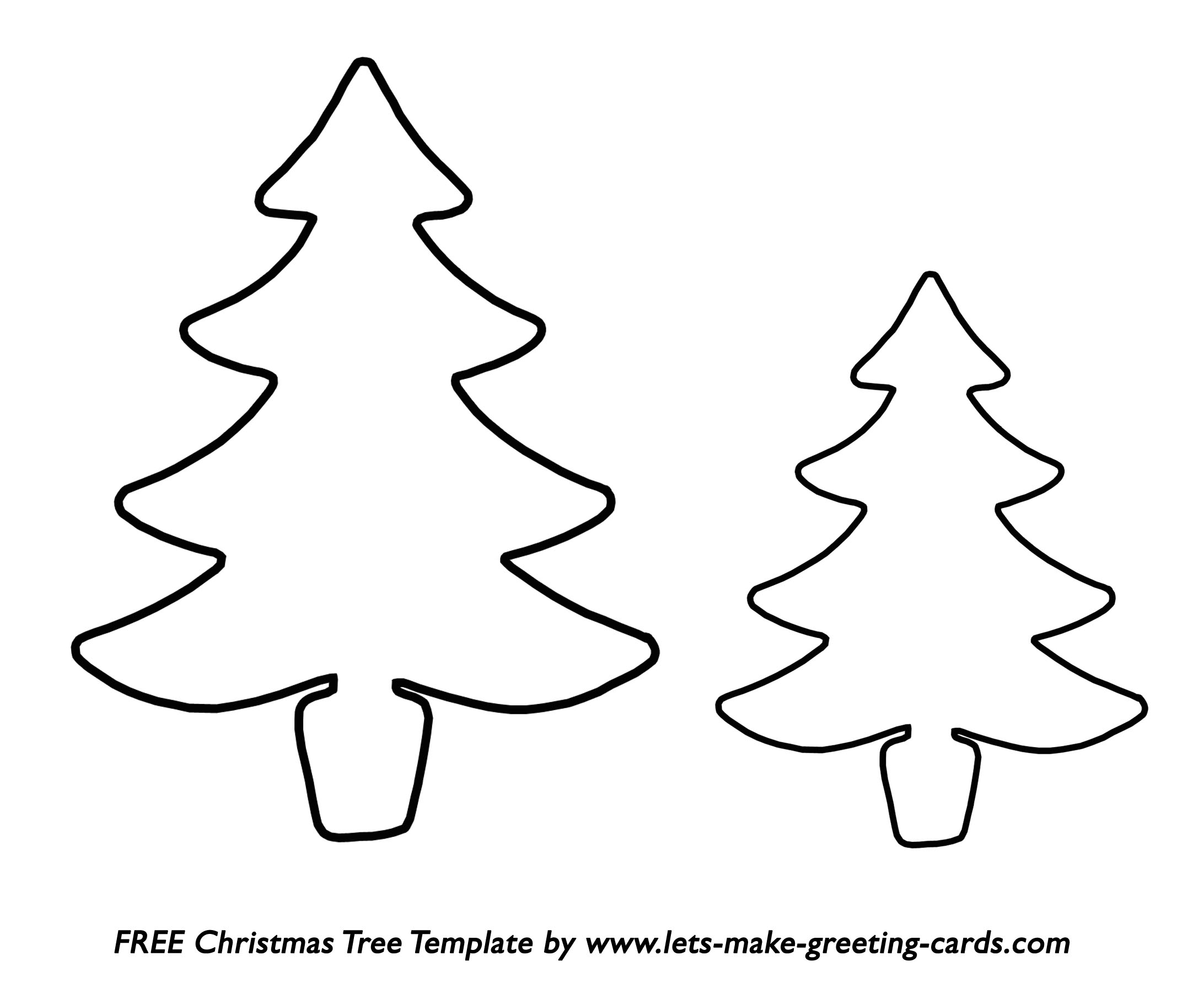 Christmas Tree Template Free Printable