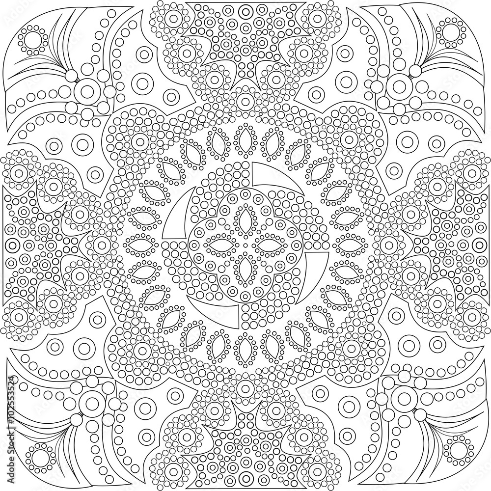Aboriginal Style Of Dot Painting And Power Of Mandala 16 1a 