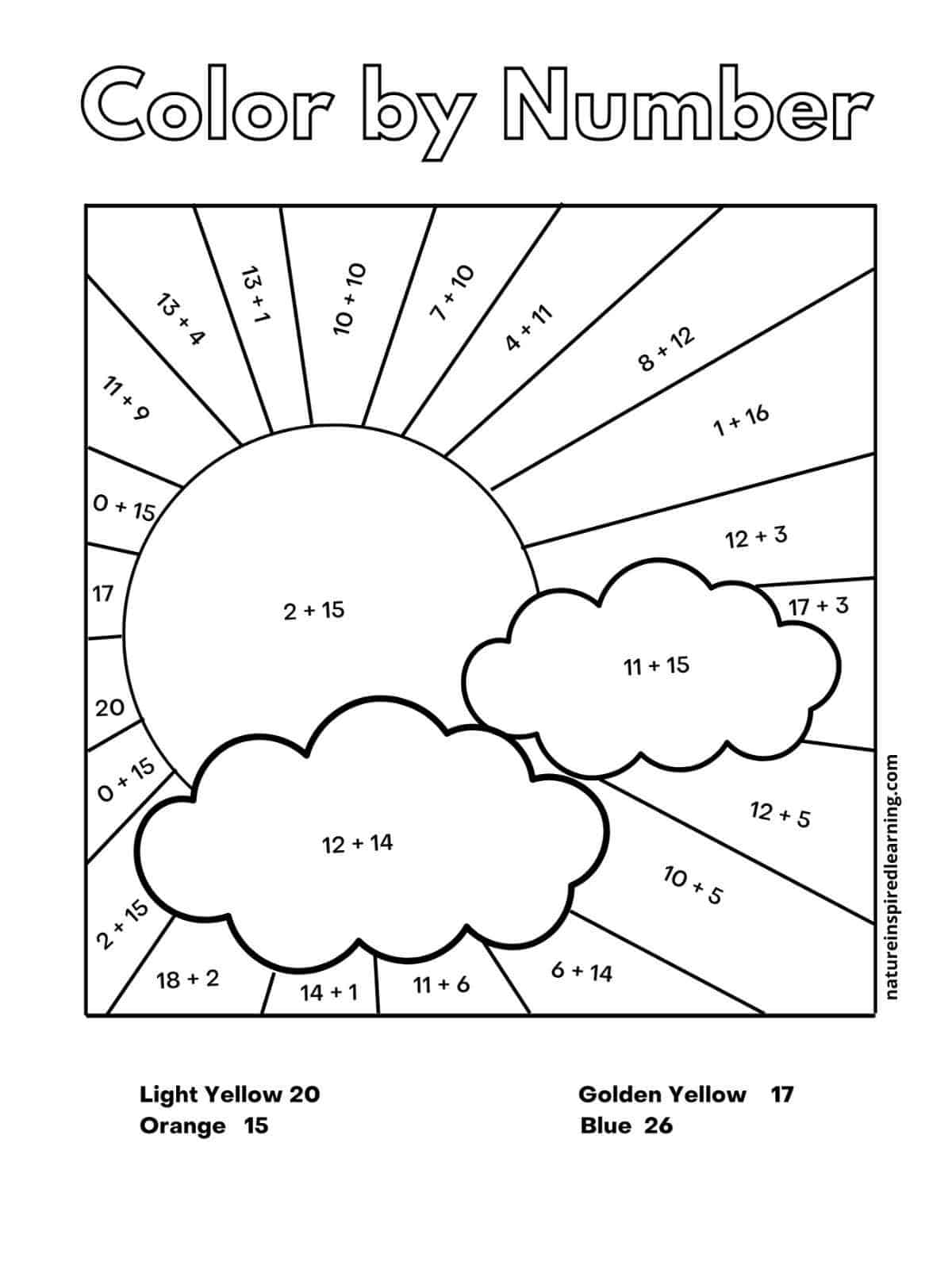 Free Printable Math Coloring Pages
