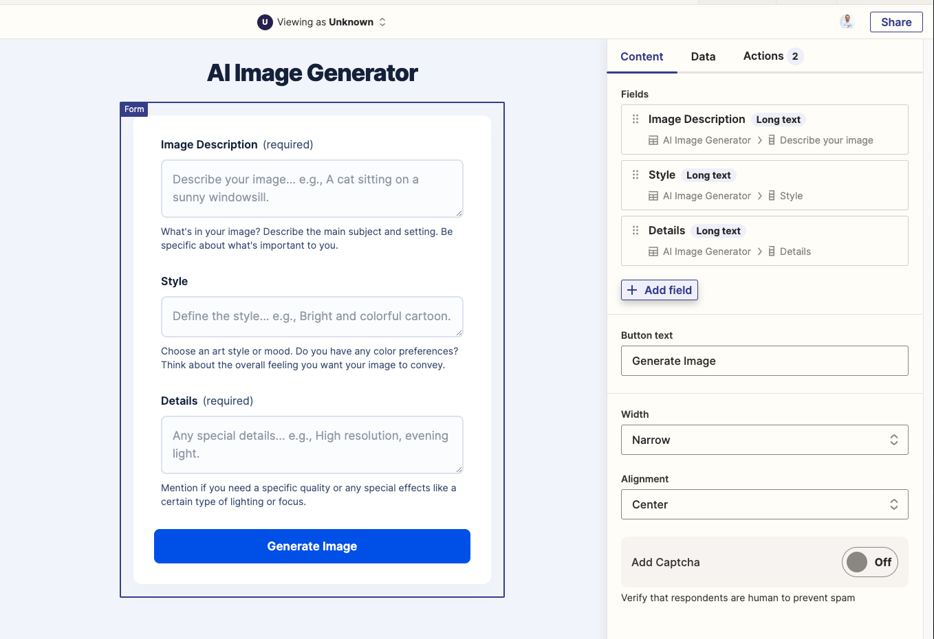 Ai Printable Form Generator