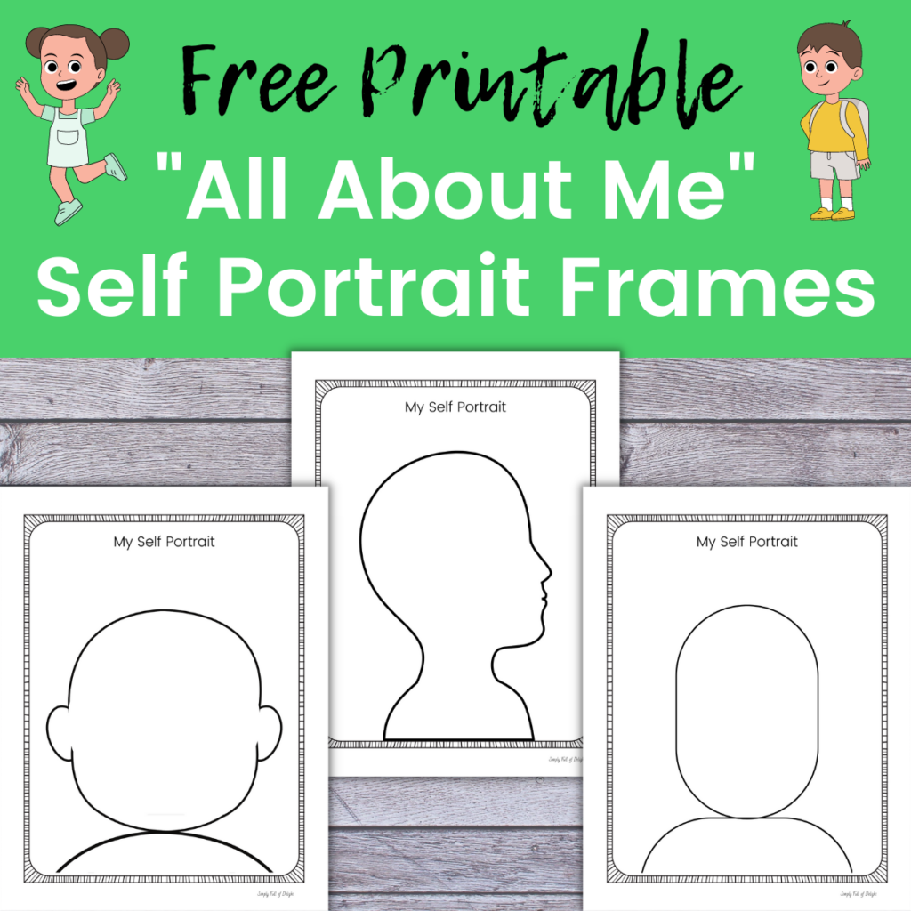 Printable Self Portrait Template
