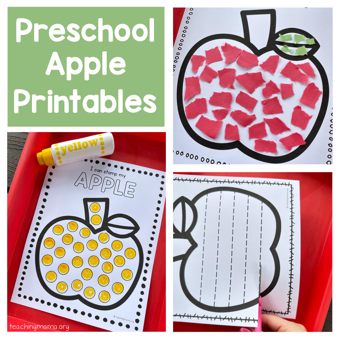 Free Printable Apple Worksheets Preschool