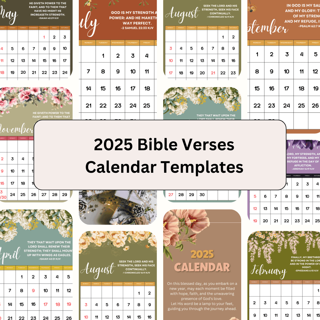 Bible Verses Calendar Printable Templates 2025 By Jeff29dreu 