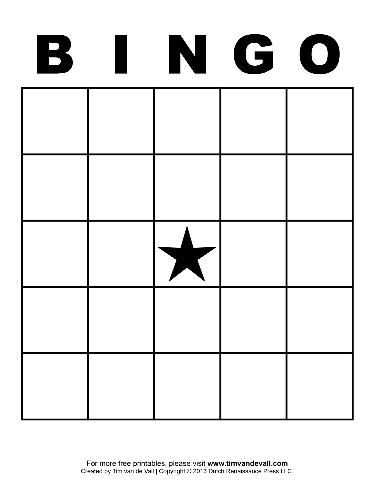 Blank Bingo Template Tims Printables Worksheets Library