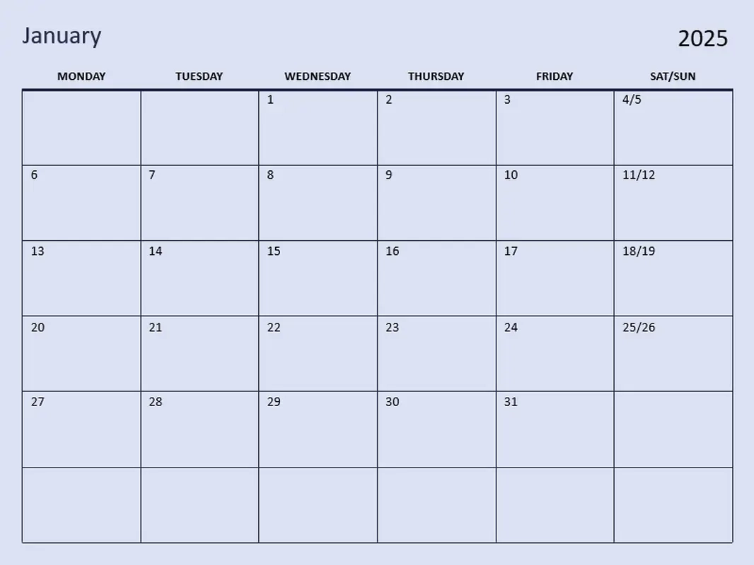 Printable Calendar Templates Free