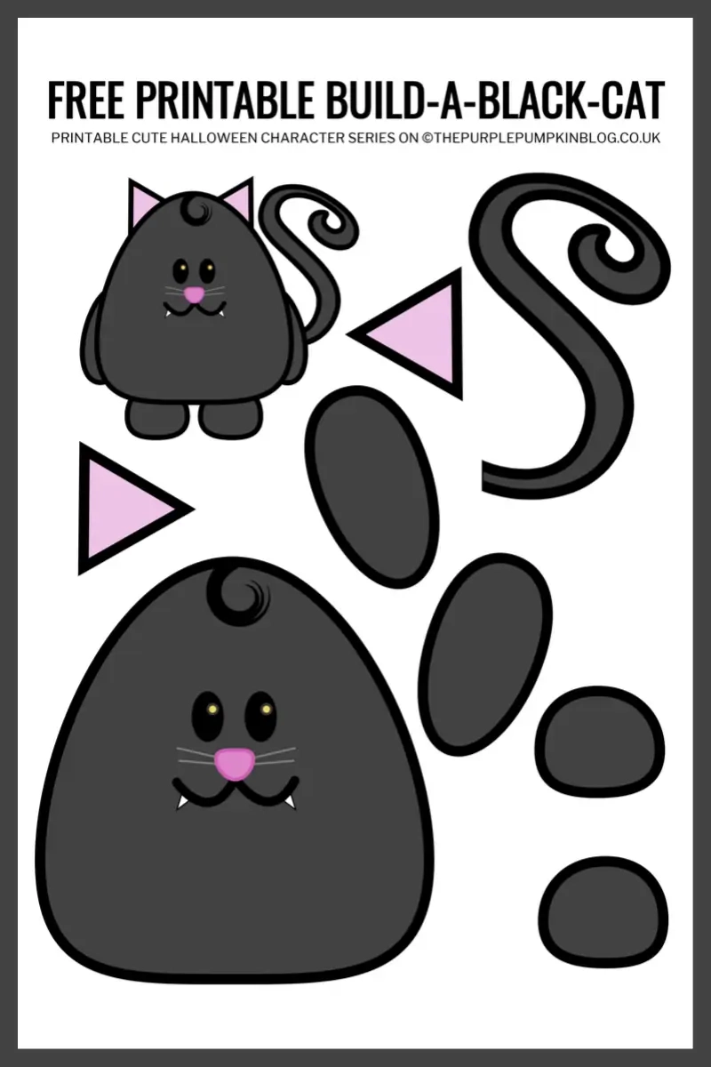 Printable Black Cat Template