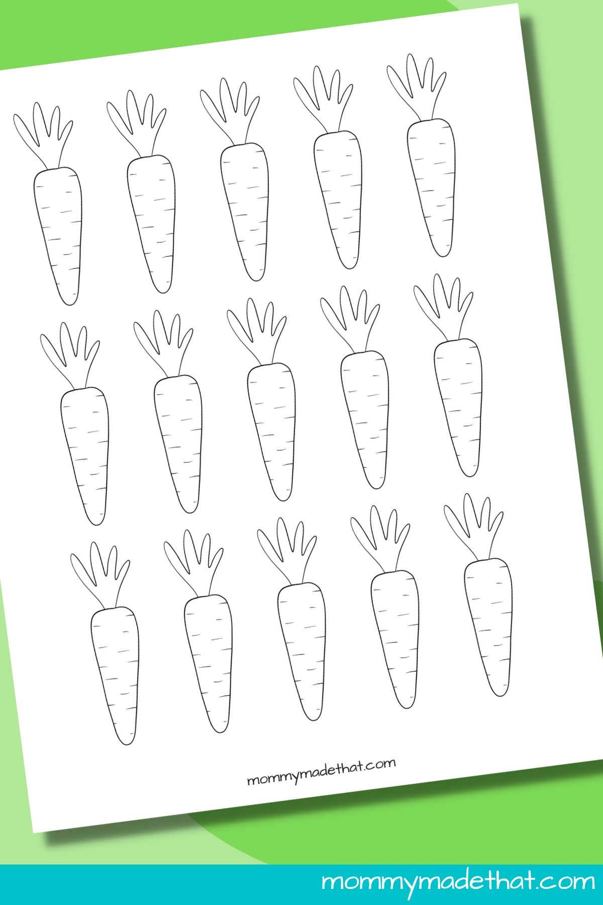 Carrot Template Printable