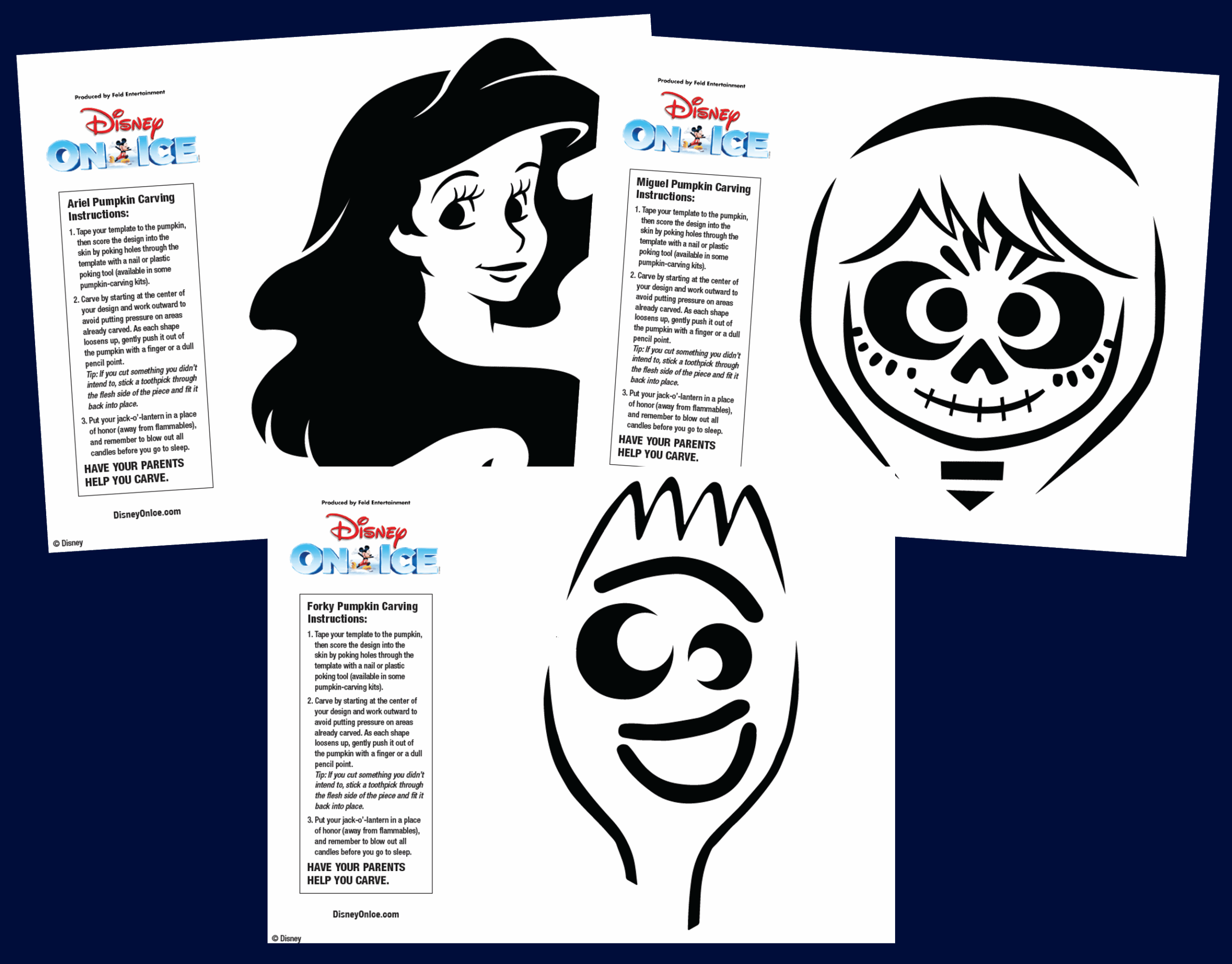 Disney Pumpkin Template Printable