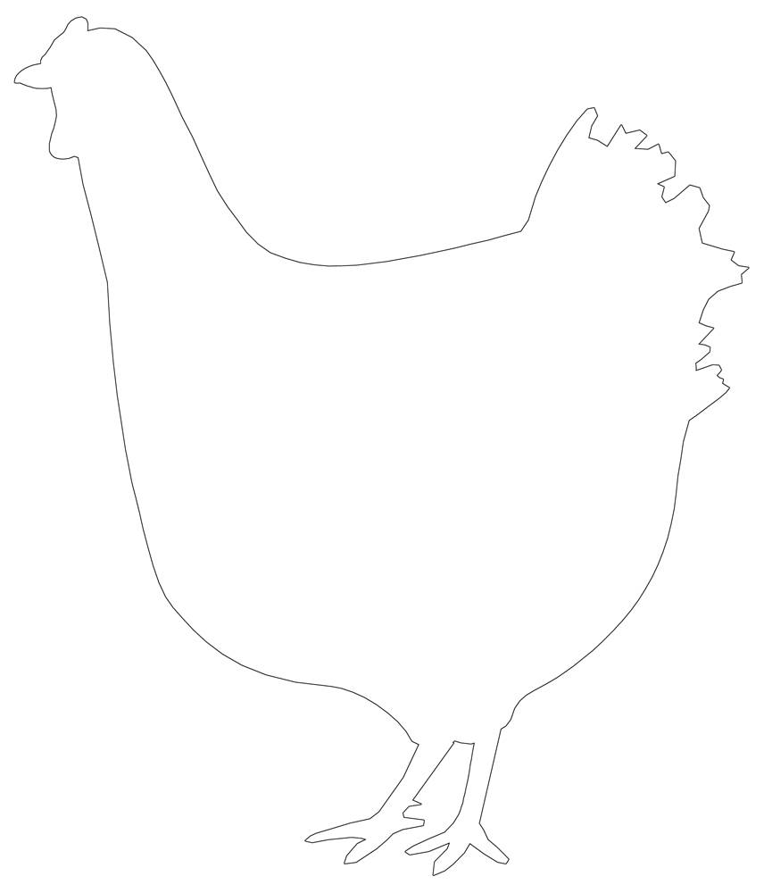 Chicken Template Printable