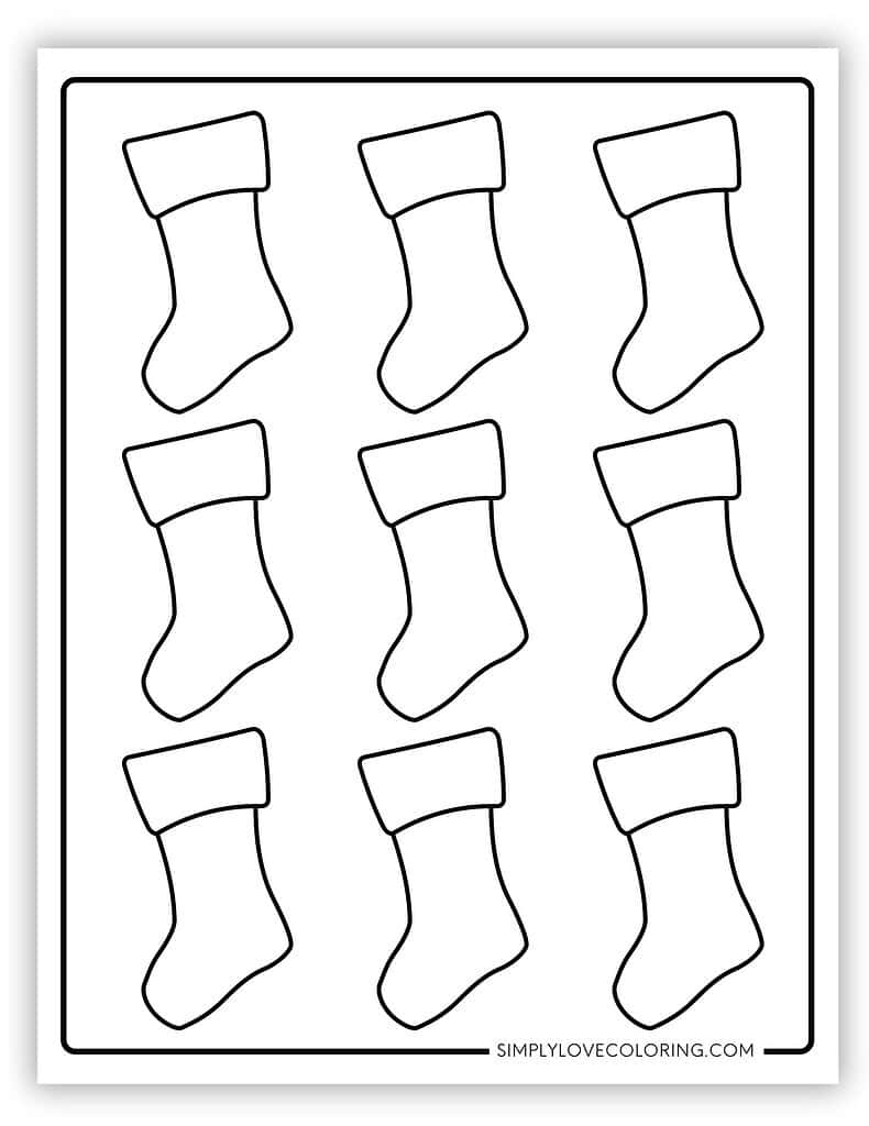 Stocking Template Printable