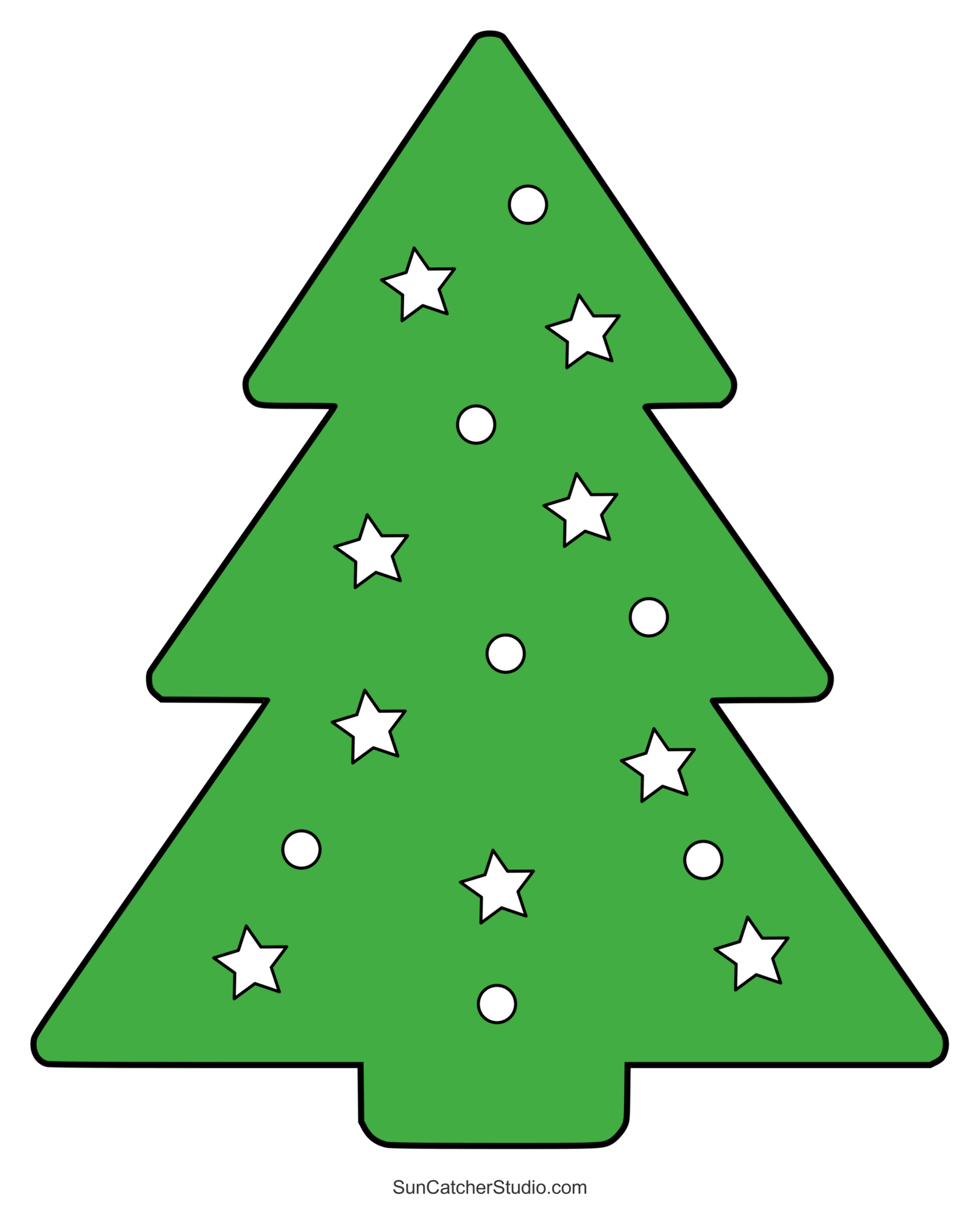 Christmas Tree Templates And Stencils Free Printable Patterns 
