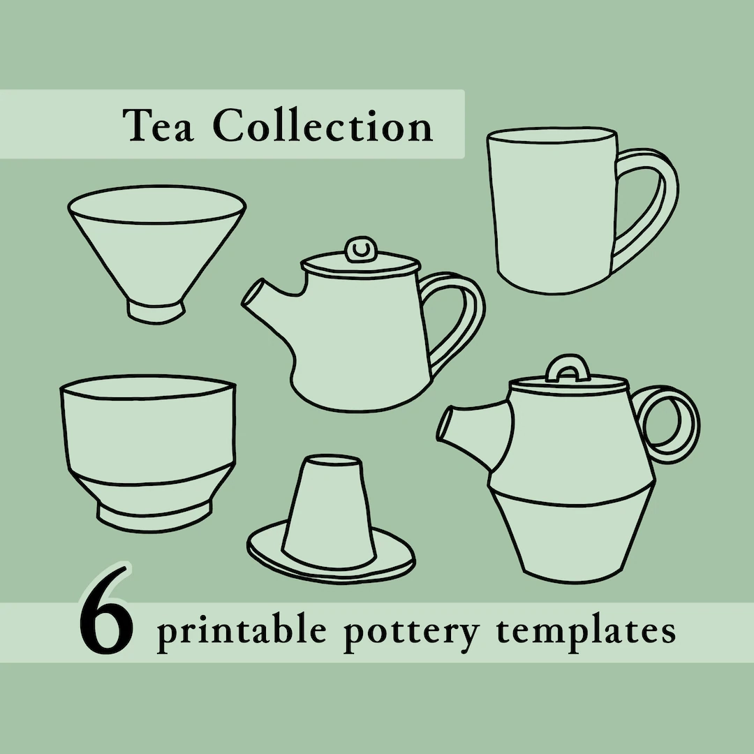 Printable Slab Pottery Templates