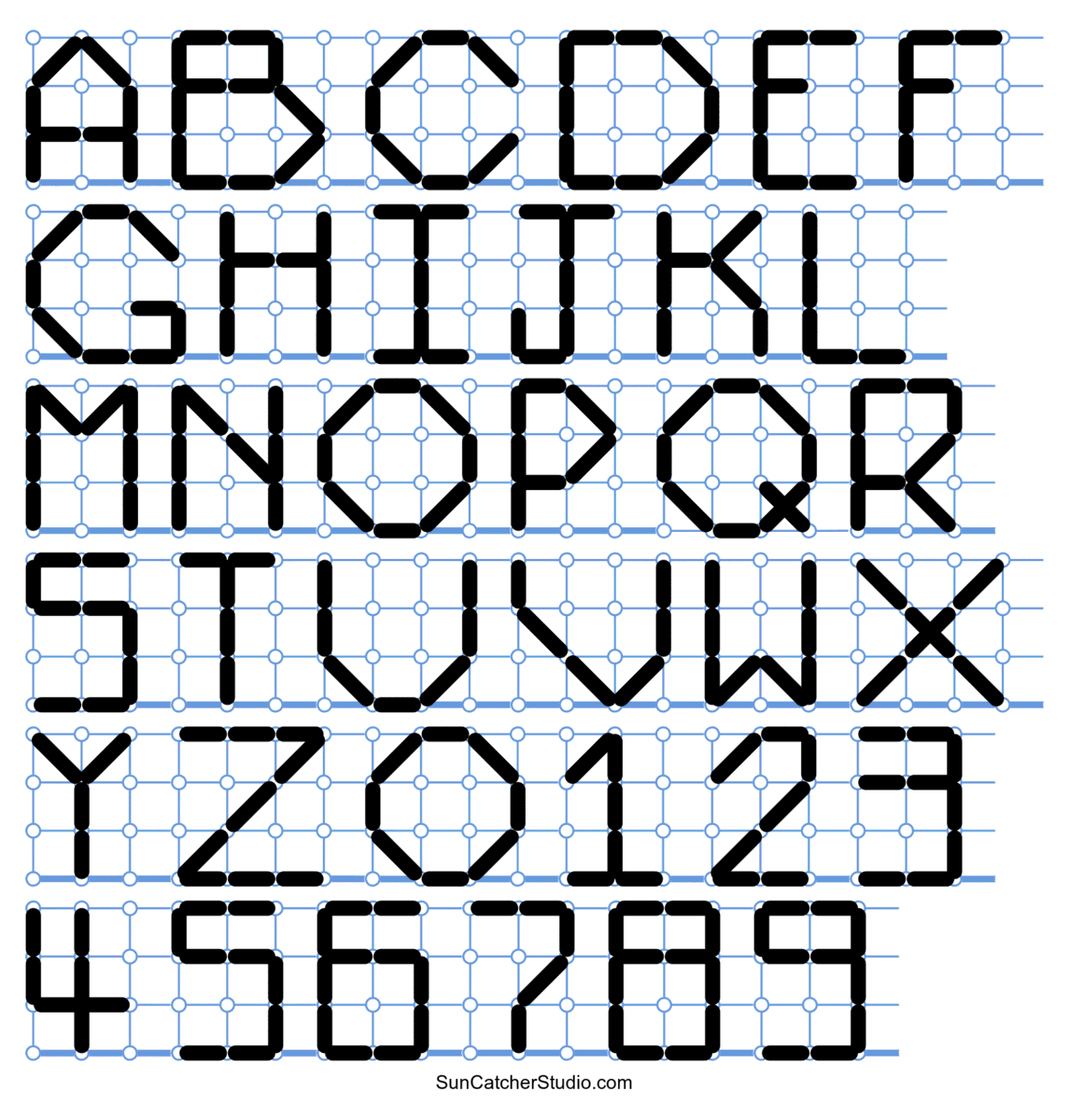 Cross Stitch Letters Generator And Alphabet Font Patterns Free 