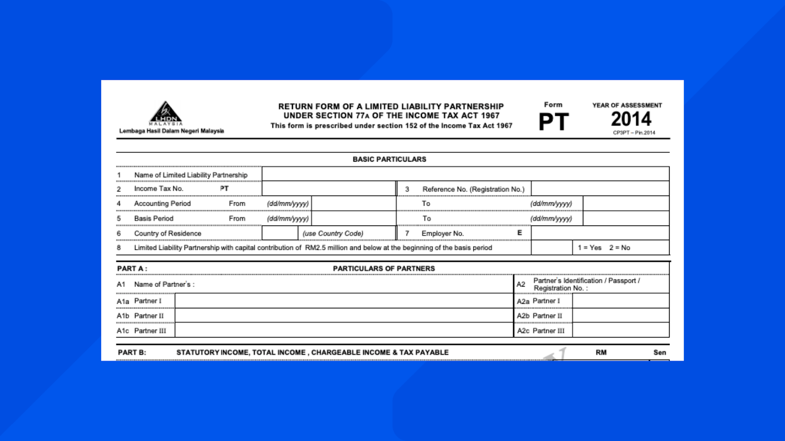 Form P 2024 Lhdn