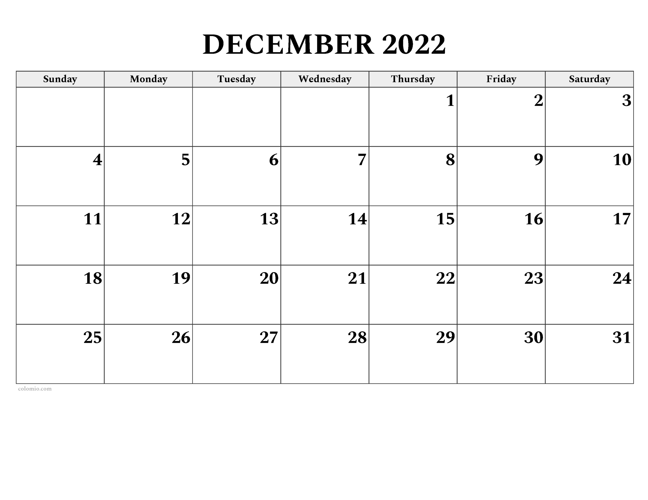 December 2025 Calendar Free Printable PDF XLS And PNG