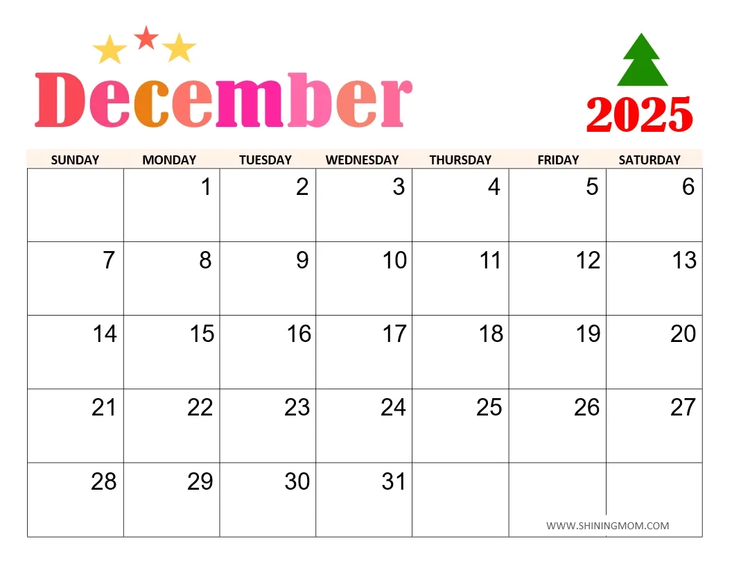 Printable 2025 December Calendar With Holidays
