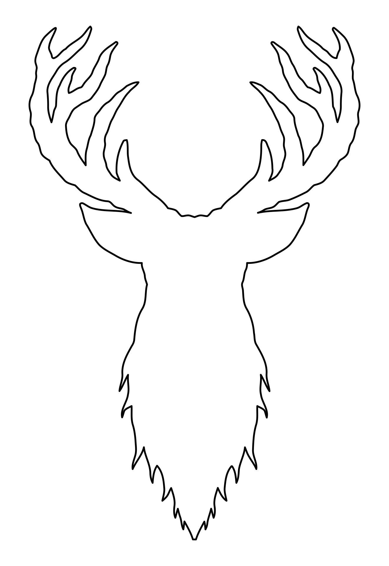 Deer Template Printable Set 5 Pages For Creative Projects By Easy 
