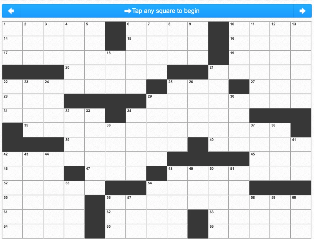 Free Daily Printable Crosswords 2024