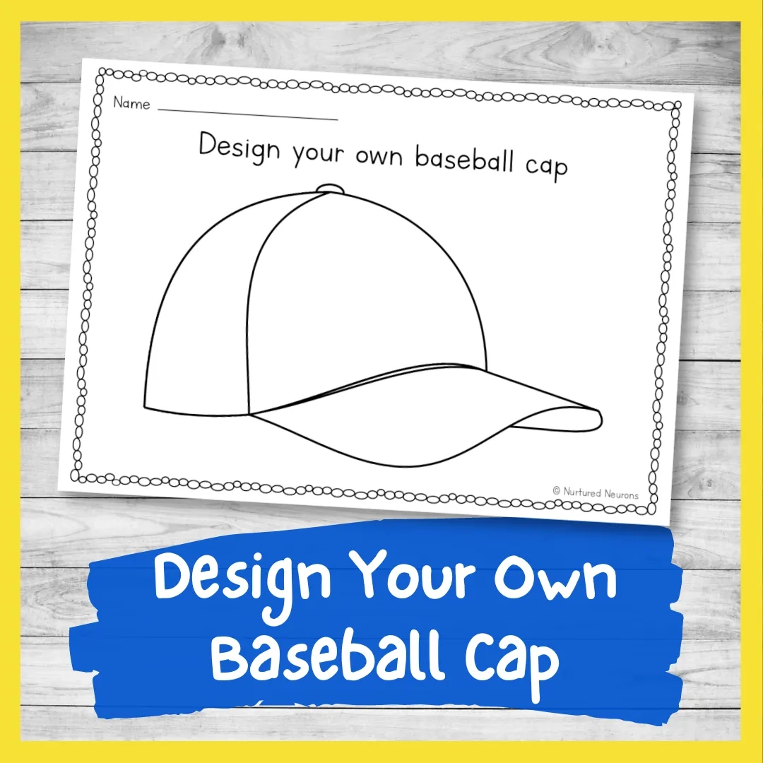 Printable Baseball Cap Template