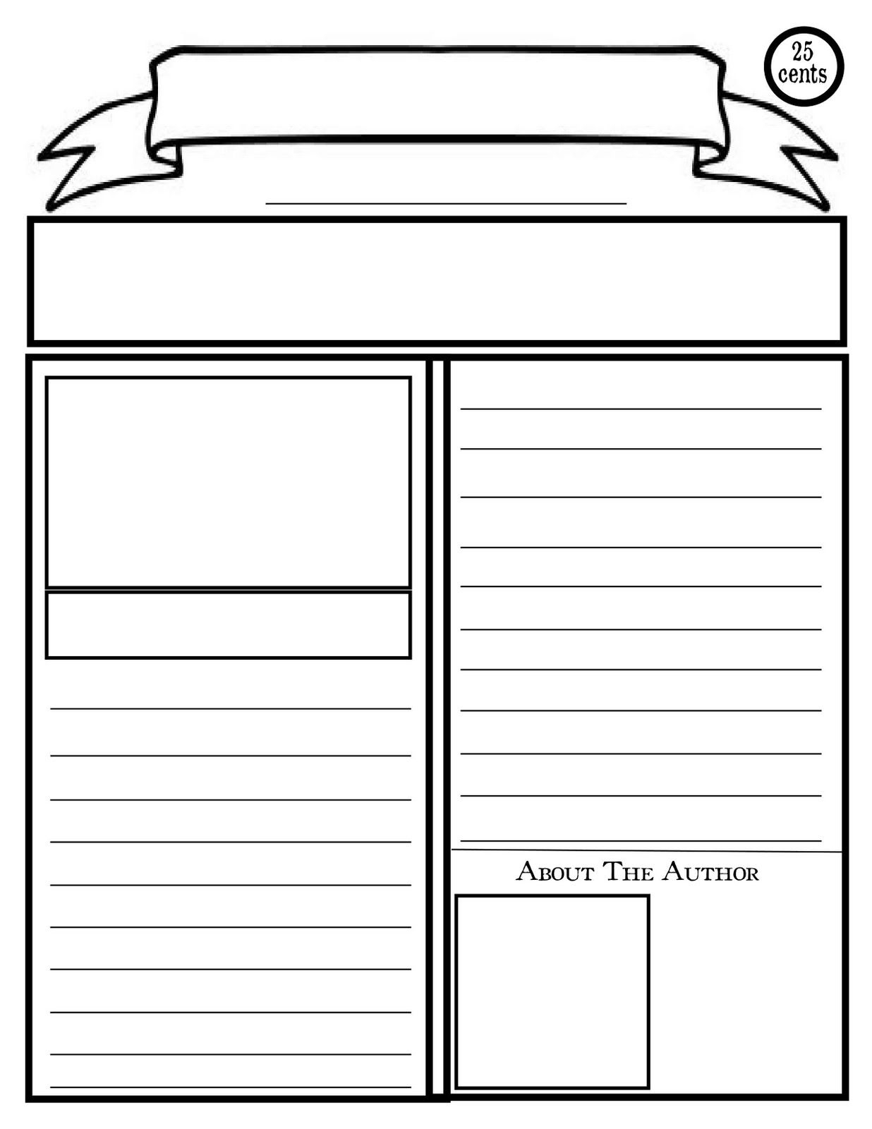 Printable Newspaper Template
