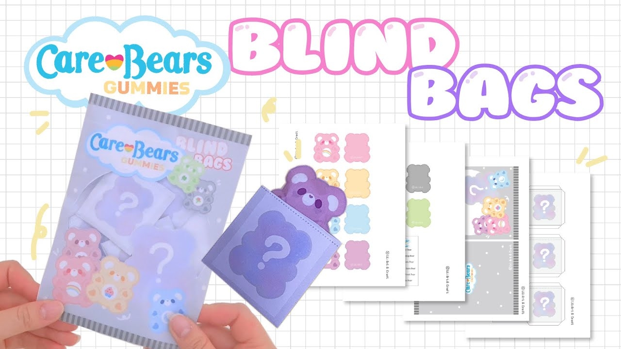 DIY Care Bears Mystery Blind Bags Free Template 