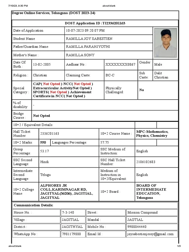 Dost Application PDF
